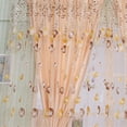 thumbnail image 3 of 4 cortinas de bufanda de cortina de ventana transparente de hilo de flor de tulipán (naranja), 3 of 6