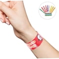 thumbnail image 4 of AURARMLET 96pcs Slap Wrist Bracelets Assorted Color PVC Gifts for Family Gatherings, 4 of 6