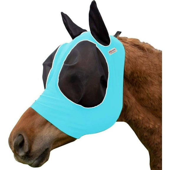 Derby Originals Safety Reflective Bug Eye UV-Blocker Soft Mesh Lycra Horse Fly Mask