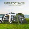 thumbnail image 6 of Slsy 6–8 Person SUV Camping Tent with Canopy & Vestibule, Waterproof Tailgate Car Tent with Rainfly, Large Mesh Windows, Easy Setup for SUV/Truck/Van, 6 of 9