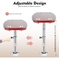 thumbnail image 2 of Boat Table, RV Table Top with 4 Cup Holders & Adjustable Height 22-28 Inch, Solid Wood Marine Table Removable Pedestal Base for Pontoon, Yacht, Caravan, Indoor RV Use, 2 of 9