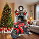 thumbnail image 1 of Motocicleta eléctrica para niños YIYI 12V con manillar de carreras color rojo, 1 of 9