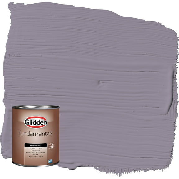Glidden Fundamentals Tin Lizzie / Purple Semi-Gloss Exterior Paint, 1 Quart