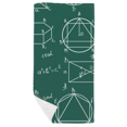 thumbnail image 1 of Forme Géométrique Mathématique Calcul Serviette de Bain Doux Gant de Toilette 35x70cm, 1 of 3