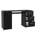 thumbnail image 4 of Madesa Bureau de bureau Moderne 53 Pouces, Bureau d'Étude avec 3 Tiroirs, 1 Porte et 1 Tablette de Rangement, 4 of 5