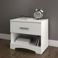 thumbnail image 3 of South Shore Gramercy 1-Drawer Nightstand - End Table with Storage White, 3 of 7