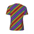 thumbnail image 6 of T Shirt For Men Neon Rainbow Sportswear Summer Pride Colorful Pattern Street Style Fashion Tee Shirt, 6 of 7