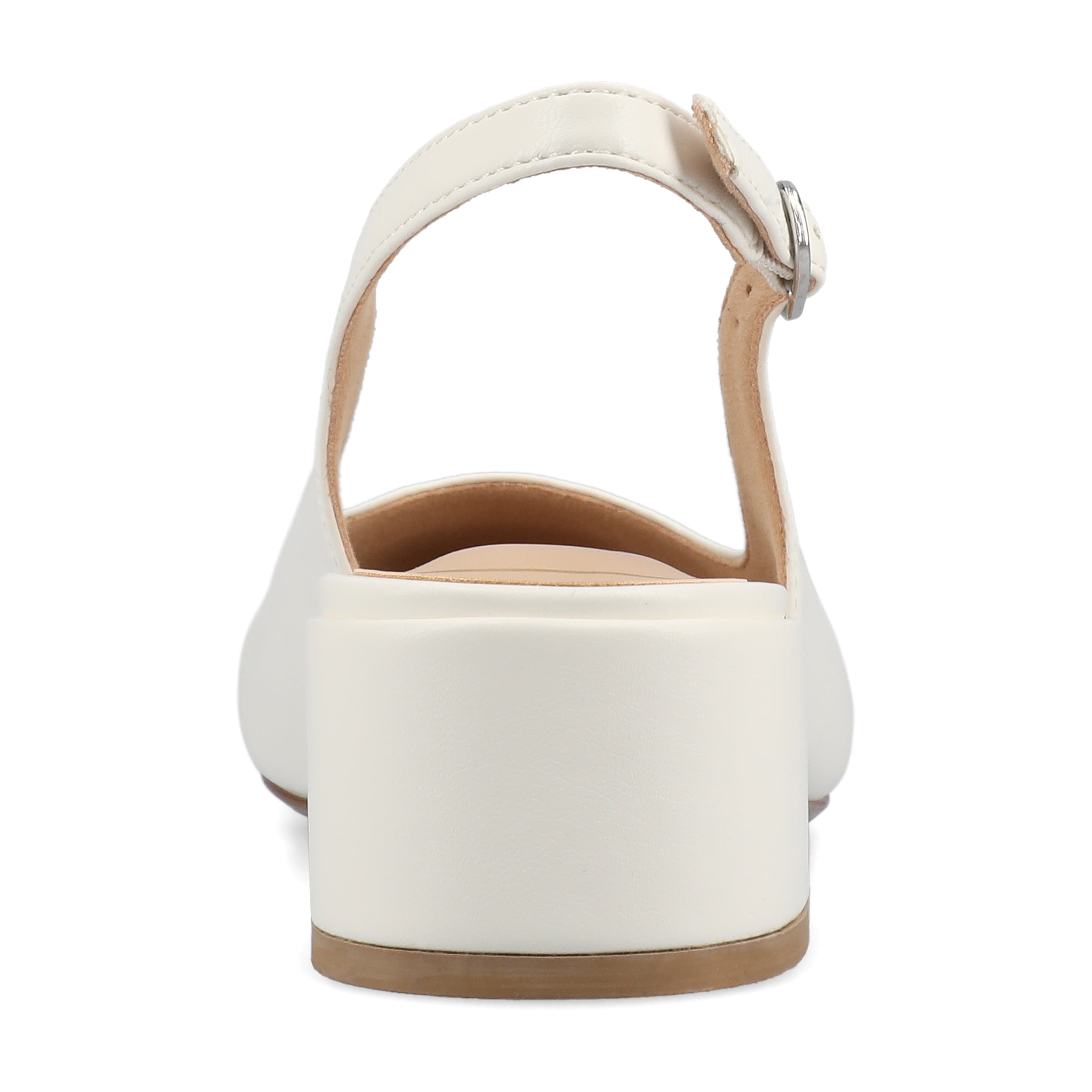 Journee Womens Sammie Sling Back Cap Toe Block Heel Pumps, Widths Available