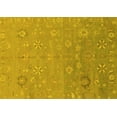 thumbnail image 1 of Ahgly Company Machine Washable Indoor Rectangle Abstract Yellow Modern Area Rugs, 7' x 9', 1 of 4