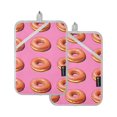 thumbnail image 7 of Yayeee Pot Holders Kitchen Heat Resistant with Pockets 7"x9.8" Cotton Oven Cooking Hot Pads, Pink Doughnuts, 7 of 7