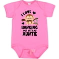 thumbnail image 3 of Inktastic Monkey I Love Hanging out with My Auntie Boys or Girls Baby Bodysuit, 3 of 5