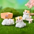 thumbnail image 2 of Cat Figurine Delicate Cartoon Casting Fairy Garden Small Kitten Sculpture for Keepsake, 2 of 7
