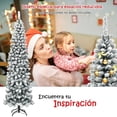 thumbnail image 4 of Árbol de Navidad Costway Planta Artificial 2.25m 641 Ramas No Iluminado, 4 of 7