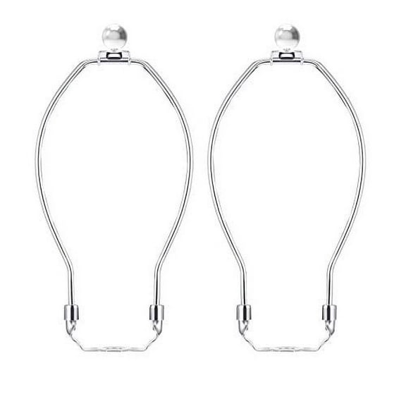 Lamp Harp Holder, 2 Pcs 8 Inch Polished Detachable Harp for Table and Floor Lamps