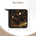 thumbnail image 3 of Sikiie Classical Golden Casino Pot Holders Kitchen Insulation Mats Heat Resistant Pot-Holder Oven Anti-Scald Pads for Cooking Baking, 7.1*7.1inch, 3 of 8