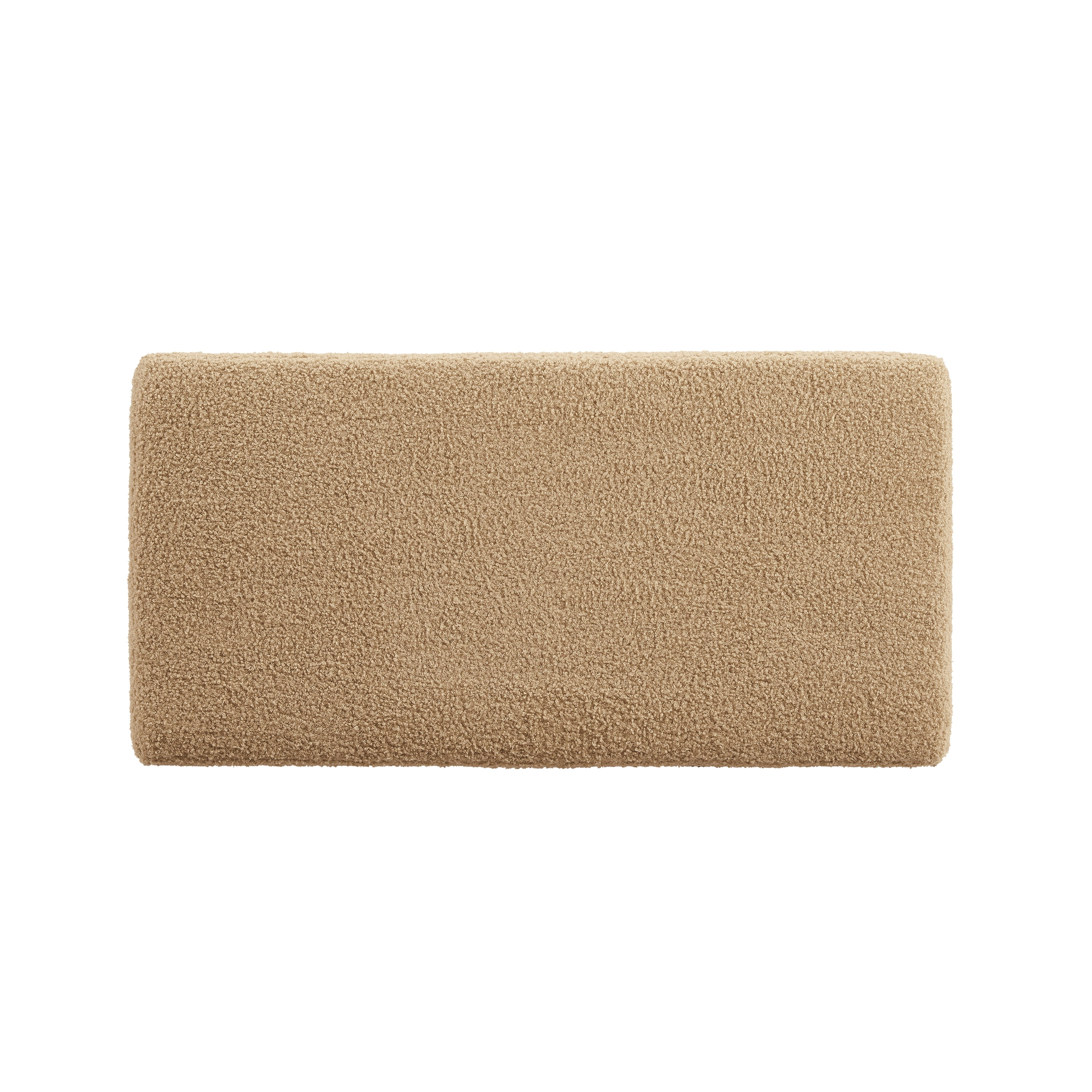 Linon Elta Rectangle Storage Ottoman, Tan