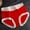 Red, variant on Thong Underwear Women Women's Cotton Underwear, Laides Lightweight & Breathable Panties, Mid-Waist Soft Underpants Briefs, Available in Plus Size Ladies Underwear Panties Cotton XL