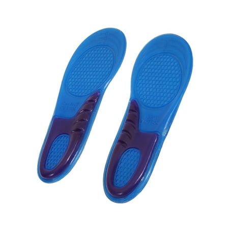

Silicone Insoles Shoe Pads for Walking Hiking Running Sports Absorbent Shoe Cushioning Massage Silicon Gel Insoles Size S (37-39)