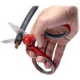 thumbnail image 6 of Ascend Tools Multipurpose Electrician's Shears 5-1/2 inch -  High Carbon Steel Serrated Blade, Cut / Strip Electrical Wire, Wire Cutting Notch, Crimp Terminals, Clean/file Electrical Boxes, 6 of 9