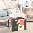 thumbnail image 5 of WOBOGO Pink Rose Large Collapsible Storage Box Flip Lid Fabric Decorative Organizer Container Basket with Handles 16.5×12.6×11.8in, 5 of 7