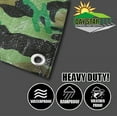 thumbnail image 2 of 20' X 20' Jungle Green Camouflage Poly Tarp 8 Mil (Finished Size 19'.6 X 19'.6), 2 of 5