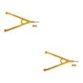 thumbnail image 1 of maskred Rear Trigon Support Bar For AXIAL SCX10 Convenient Rear Trigon Support Bar For AXIAL SCX10 Aluminum Alloy Long-Lasting yellow 2Set, 1 of 6