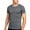 Dark Gray, variant on Men's Solid Color Breathable Short Sleeve Round Neck Athletic Tee, Lightweight Polyester Sport Top for Gym Running Outdoor Casual Daily Wear Mens Fashion