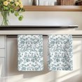 thumbnail image 7 of Teal Blue Green Kitchen Towels Set of 3, Vintage Farmhouse Boho Flower Leaf Absorbent Dish Towels for Kitchen, Microfiber Hand Towel, Quick Drying Tea Towel for Cleaning Decorative Dishcloths, 7 of 7