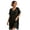 Black, variant on uvwlwu Women Lace Trim V Neck Sheer Chiffon Beach Cover Up Dot Loose Fit Swimsuit Tunic Dress,One Size