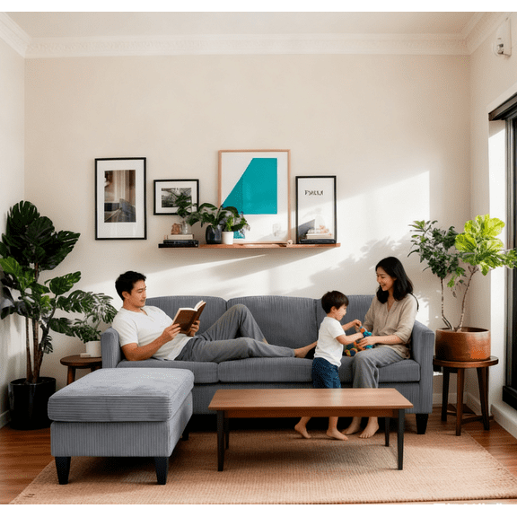 Haodian L-Shaped Sofa with Padded Corduroy: Multi-functional Design, Modern Luxury Appearance - Ideal for Living Rooms, Apartments - Easy Assembly & Maintenance,Grey