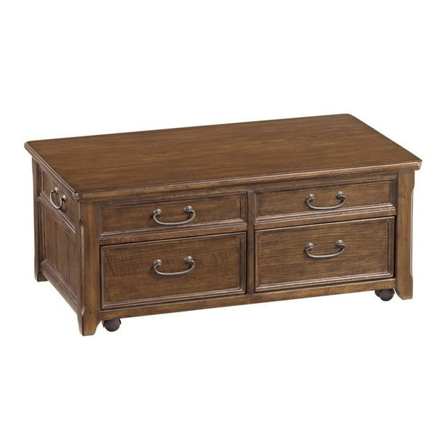Ashley Furniture Table Basse Élévatrice Woodboro en Brun Foncé