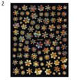 thumbnail image 2 of opvise Nail Sticker Christmas Style Snowflake Pattern Vivid Images White Snow Embossed Sticker Xmas Charms for Manicure, 2 of 8