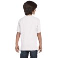 thumbnail image 2 of The Hanes Youth 52 oz ComfortSoft Cotton T-Shirt - WHITE - XL, 2 of 2