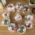 thumbnail image 2 of Biplut Transparent Plastic Hollow Ball Hanging Pendant Christmas Tree Party Decoration (Type 9), 2 of 13