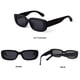 thumbnail image 5 of Gafas de sol BUTABY Rectangulares, estilo retro, UV400, color negro y naranja, 5 of 7