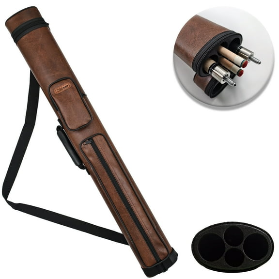 DeerBAO 2x2 Deluxe Hard Pool Cue Case - Billiard Cue Case - Billiards Accessories - Oval (Available in Multiple Colors)