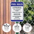 thumbnail image 4 of Pool Rules Sign, No Food or Drinks Pool Sign,, 4 of 8