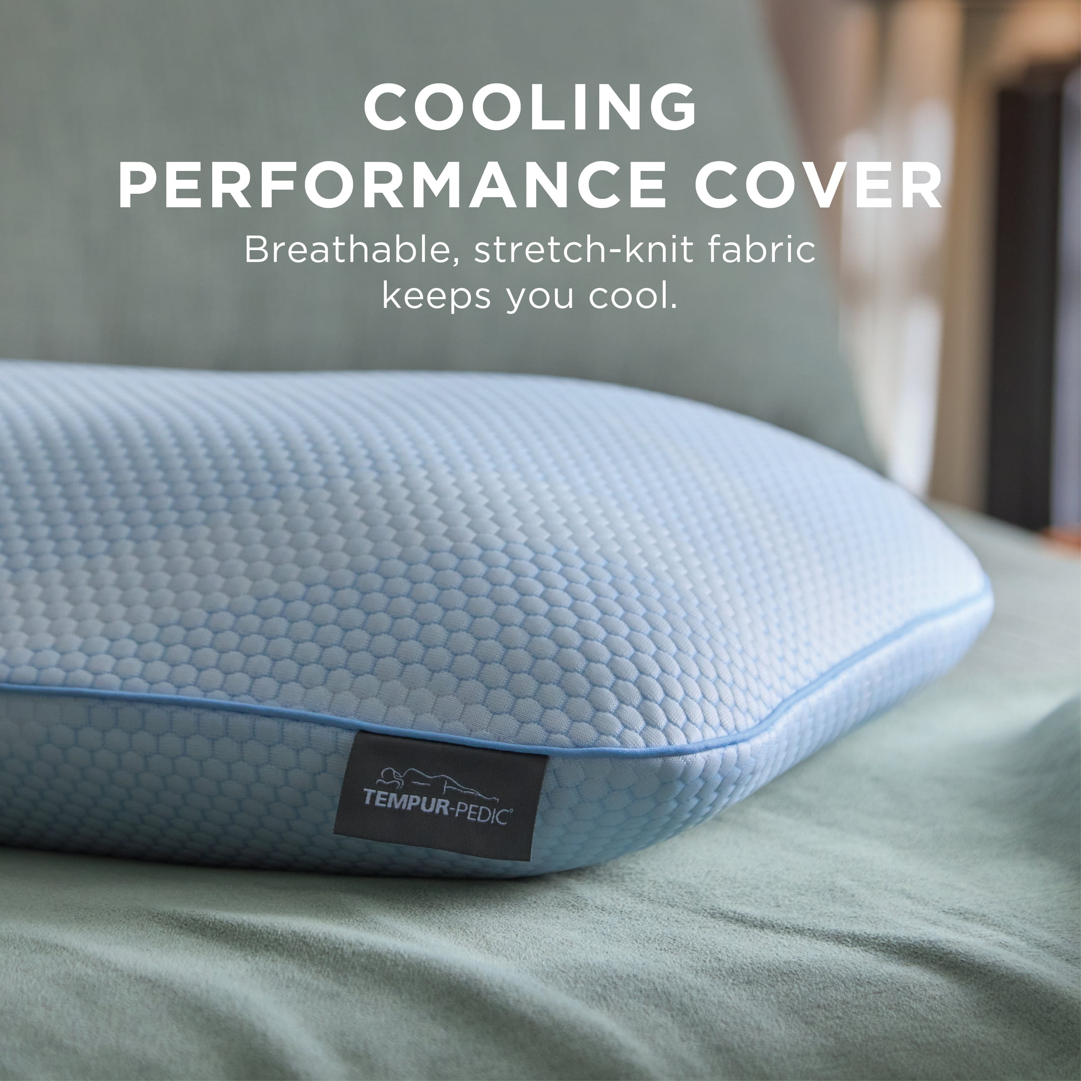 Tempur-Pedic Dual-Sided Bed Pillow and Cooling, Standard/Queen, for Adult Back and Side Sleepers