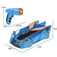 thumbnail image 5 of (black)Remote Control Race Wall Climbing Car Radio Controlled Laser Gun Stunt Toy, 5 of 5