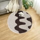 thumbnail image 5 of Alfombra de cojín decorativo súper absorbente | Pequeña alfombra moderna de poliéster | Alfombrilla antideslizante para habitación, cocina, baño, mascota | 15,7 x 15,7 pulgadas | Marrón | Decoración, 5 of 6