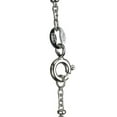 thumbnail image 2 of Sterling Silver Rolo Oval Cable Chain Bead Stations Necklace Nickel Free Italy, 20", 2 of 3