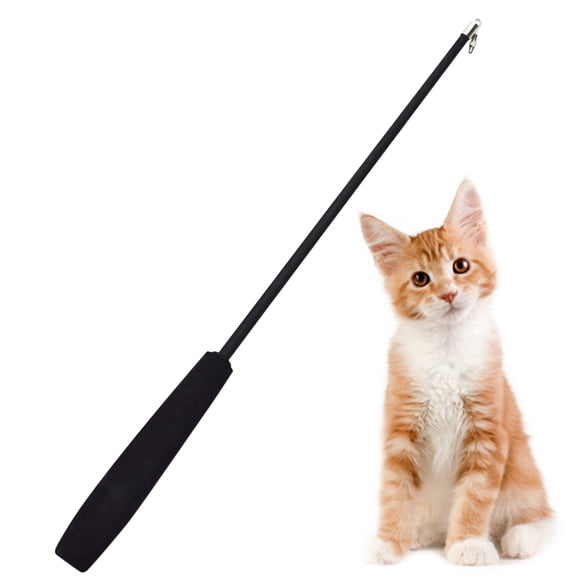 Graflsoa Adjustable DIY Cat Teaser Wand with 3-Section Telescopic Design (14.56-39.37 Inch), High-Quality EVA & Glass Fiber, Interactive Toy for Indoor & Outdoor Play, Perfect Gift for Cat Lovers -