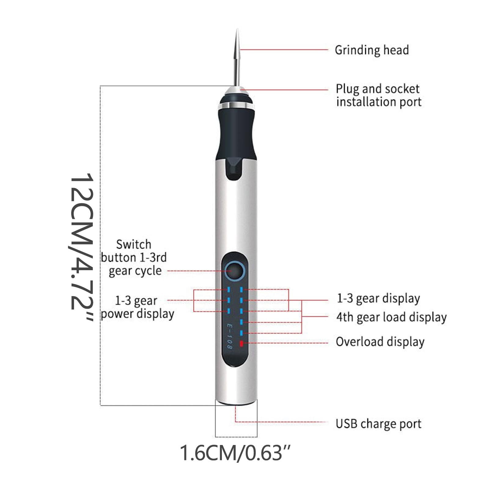 DIY Engraving Pen with 30 Bits for Wood Metal Glass and Ceramic - Portable Craft Tool for Personalization - Beginner-Friendly for Home Projects