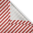 thumbnail image 6 of Ambesonne Candy Cane Valance & Curtain, Diagonal Red Lines, 55"x24", Red White, 6 of 6