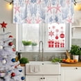 thumbnail image 5 of Blue Red Coastal Curtain Valances for Windows, Kitchen Valance Window Treatments Panel 2 Pack, Summer Beach Starfish Coral Nautical Rod Pocket Short Curtains for Bathroom Bedroom 60 x 18 Inch, 5 of 8