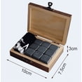 thumbnail image 4 of Juego de piedras para whisky de granito de calidad de 9 piezas, juego de rocas para cubitos de hielo seco, 4 of 5