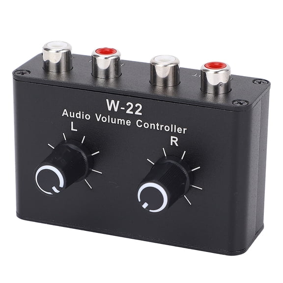 Conmutador Estéreo, Sólido de aluminio sin Sonido de aluminio Volumen de volumen de volumen potenciómetro de Atenuador Pequeño para reproductos de sonido digital