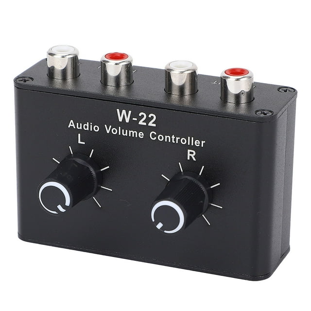 Conmutador Estéreo, Sólido de aluminio sin Sonido de aluminio Volumen de volumen de volumen potenciómetro de Atenuador Pequeño para reproductos de sonido digital