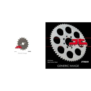 JT Front & Rear Steel Sprocket Kit for ATV/UTV SUZUKI LT50 1997-2001