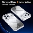 thumbnail image 2 of Case For IPhone 17 Pro 6.3-inch, Bright Color Glitter Gradient Frame Holder Slim Magnetic Phone Case [Compatible With MagSafe ] Hard Back & Soft TPU Bumper Shockproof Protective Cover,Black, 2 of 8